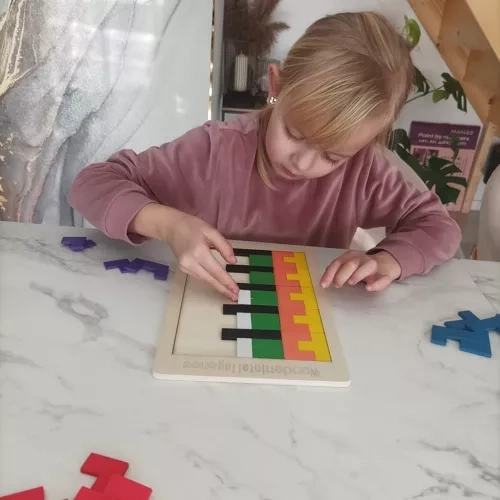 Drewniane puzzle/tetris Kruzzel 22667
