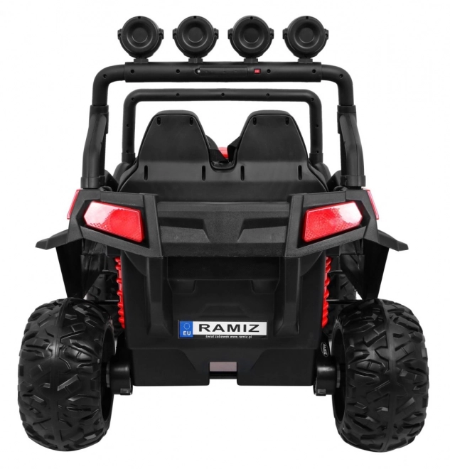 Dziecięcy samochód elektryczny 4x4 z tapicerką, MP3 i efektami świetlnymi