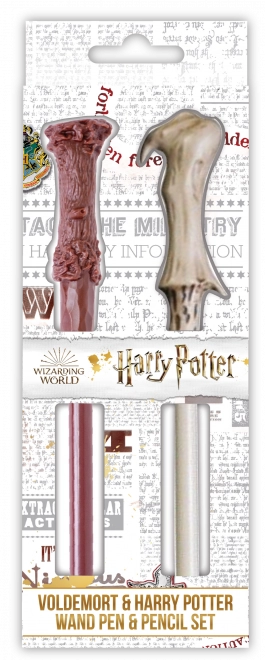 Zestaw długopis i ołówek w kształcie różdżek – Harry i Voldemort