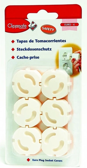 Ochrona gniazdek elektrycznych EU 6 szt.