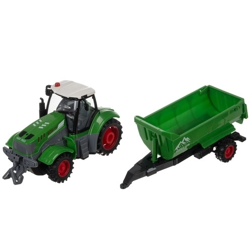 Zdalnie sterowany traktor Kruzzel z przyczepą