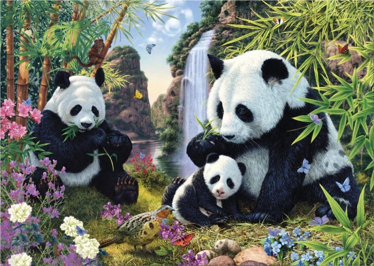 Puzzle Ukryte pandy 1000 elementów – Secret Collection