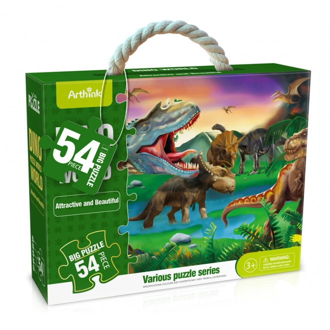 Puzzle z dinozaurami maxi- 54 elementy 87 x 58 cm