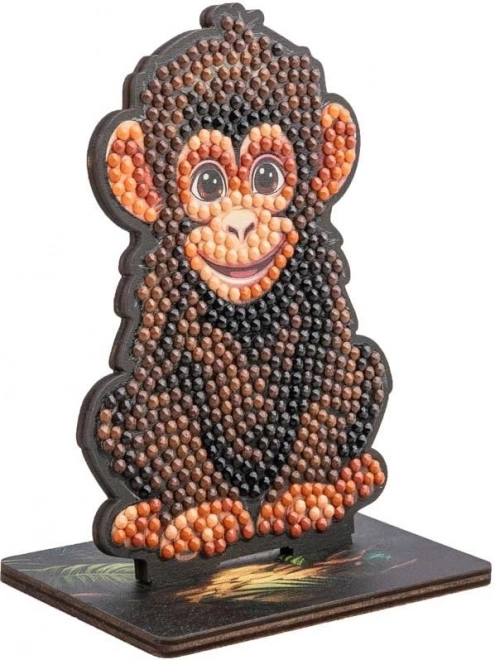 Malowanie diamentowe Jungle: Szympans