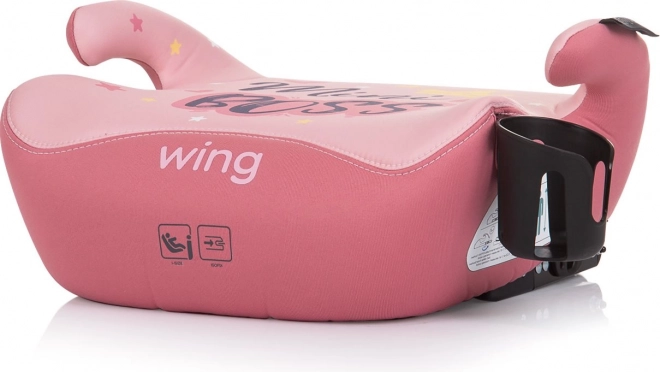 CHIPOLINO Podwyższenie Wing i-Size 125-150cm Isofix, Różowy Mini BOSS