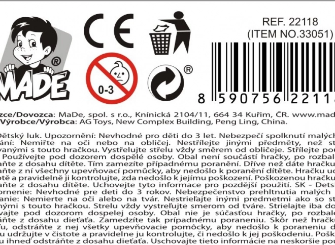 Łuk dziecięcy z strzałami