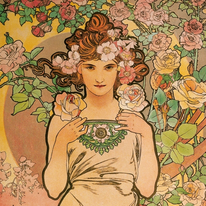 Kalendarz notatnikowy Alfons Mucha 2026