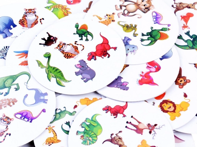 Gra spostrzegawczości Znajdź parę Dinozaury