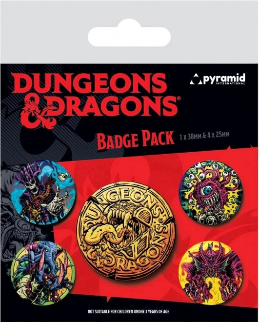 Zestaw przypinek DUNGEONS & DRAGONS