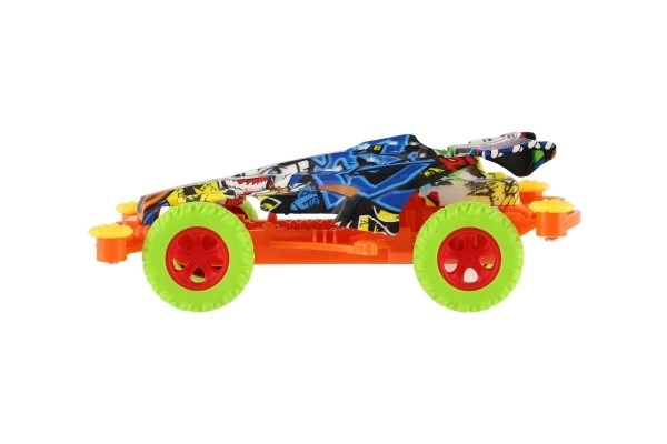 Samochodzik terenowy na mechanizm inercyjny