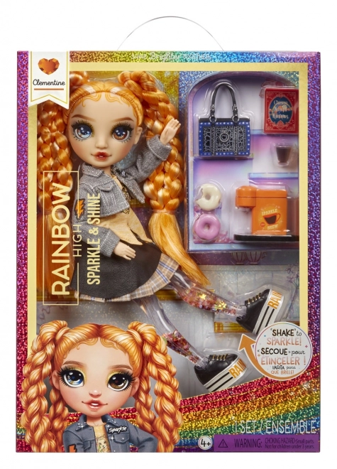 Rainbow High Sparkle & Shine Fashion lalki - Clementine (Pomarańczowy)