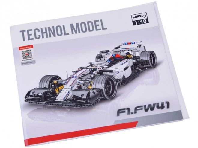 Techniczne klocki Bolid F1 auto wyścigowe