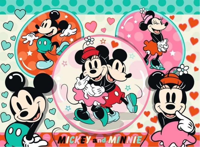 Puzzle RAVENSBURGER Mickey i Minnie: Wymarzona para