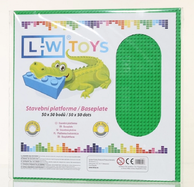 L-W Toys Duża podkładka do budowy 50x50 zielona