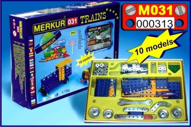 Merkur 031 Modele kolejowe - 211 części