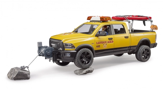 Bruder Dodge RAM straż przybrzeżna z ratownikiem i akcesoriami