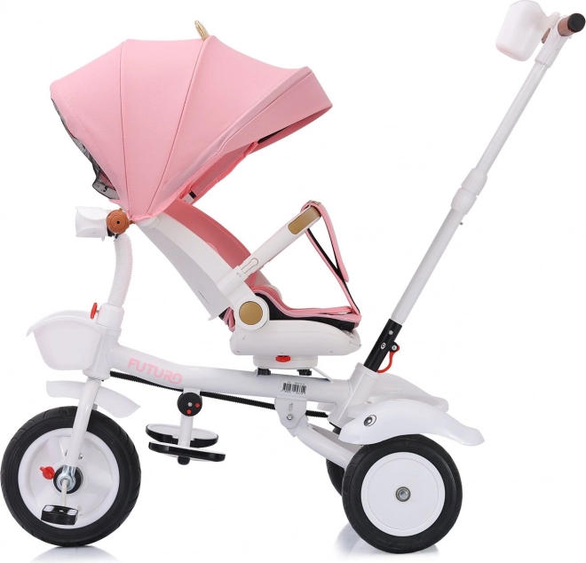 CHIPOLINO Trójkołowiec z daszkiem Futuro 2w1 Princess