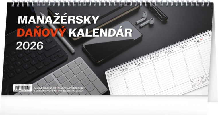 Kalendarz biurkowy Menedżerski podatkowy 2026