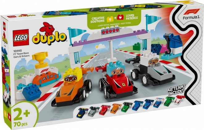 Bolidy Formuły 1 i kierowcy DUPLO