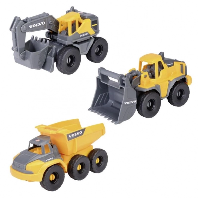 Zestaw budowlany VOLVO – 3 maszyny budowlane, 16 cm (1:36)