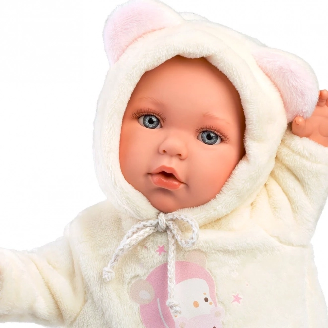 Llorens 14208 BABY JULIA - realistyczna lalka niemowlę z miękkim materiałowym ciałem - 42 cm