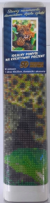Zestaw do malowania diamentowego - lampart
