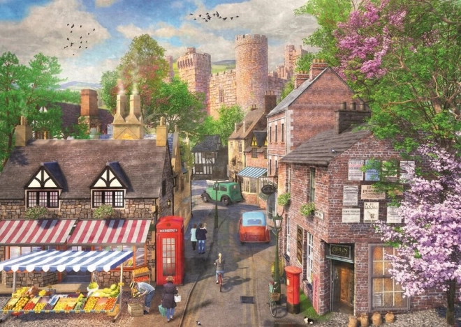 Puzzle Malownicza uliczka do zamku 1000 elementów