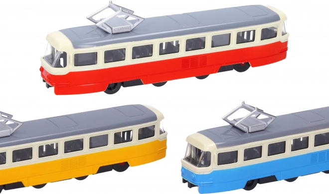 Tramwaj metalowy z efektami 16 cm