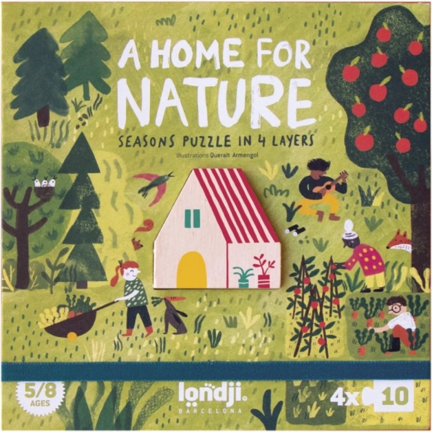 Puzzle Londji Dom przyrody - 40 kawałków