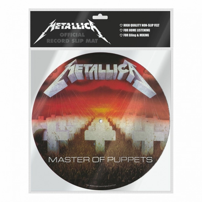 Mata gramofonowa z motywem Metallica - Master of Puppets