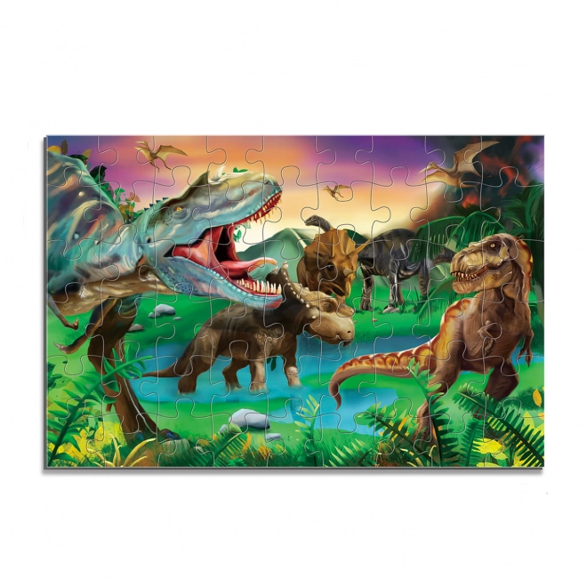 Puzzle z dinozaurami maxi- 54 elementy 87 x 58 cm