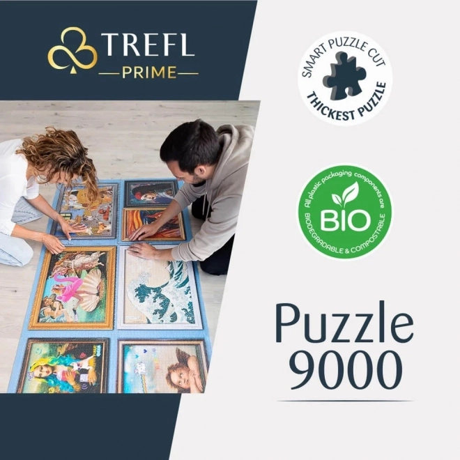 TREFL Puzzle UFT Harry Potter: Domy Hogwartu 9000 elementów