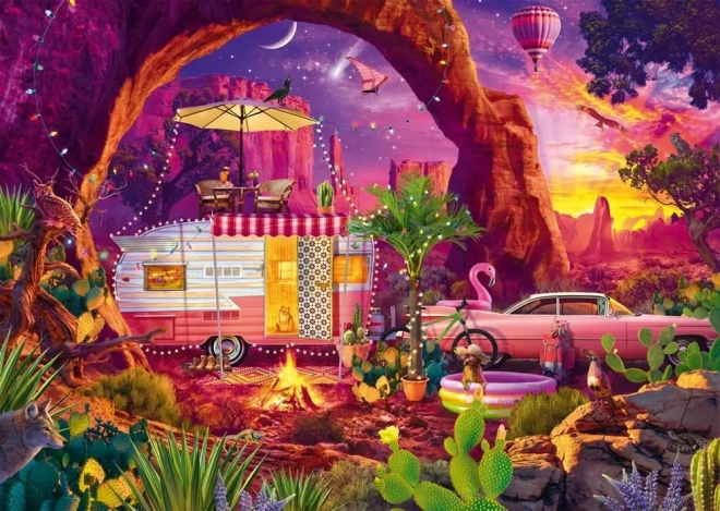 Puzzle Biwakowanie na pustyni 1000 elementów
