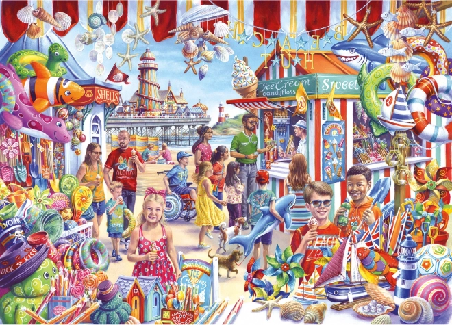 Puzzle Pamiątki na plaży 1000 elementów