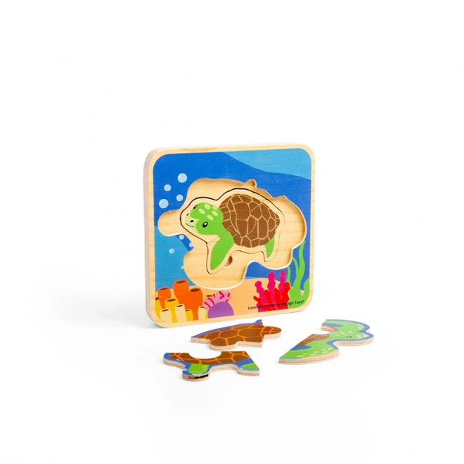 Bigjigs Toys Układanka Cykl Życia Żółwia