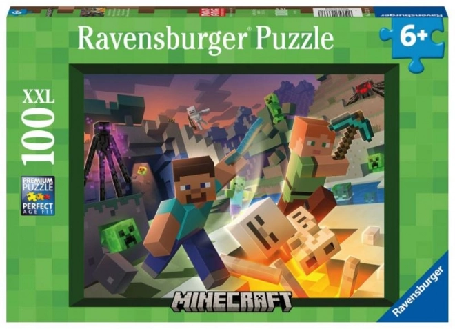Puzzle Ravensburger Minecraft: Potwory z Minecraft 100 części