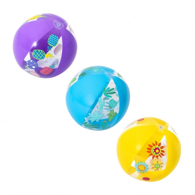 Kolorowa nadmuchiwana piłka plażowa Bestway Groove 'n Splash 51 cm owoce