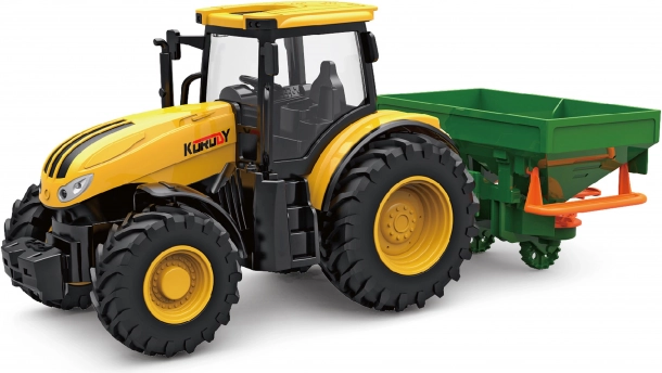 Dziecięcy traktor ze świetlnymi i dźwiękowymi efektami oraz akcesoriami 27,5 cm