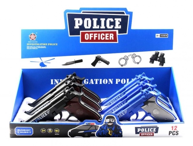Pistolet z dźwiękiem strzałów dla dzieci MAC TOYS