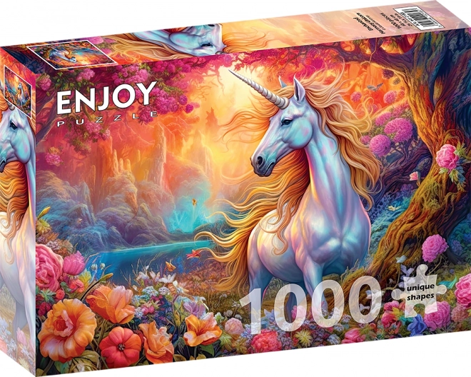 Ciesz się łamigłówką magiczny jednorożec 1000 kawałków