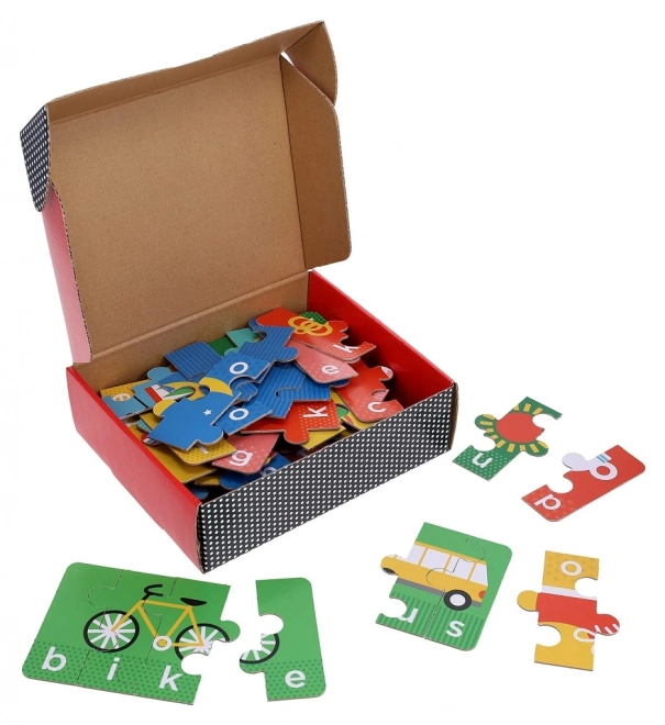 Petit Collage Moje pierwsze literowanie puzzle z przedmiotami