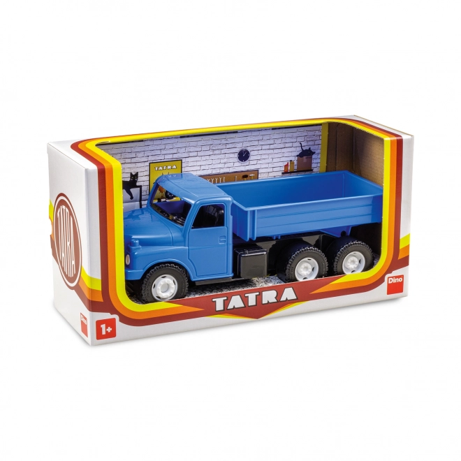 Ciężarówka Tatra 148 wywrotka plastik 30cm niebieska w pudełku 35x18x13cm