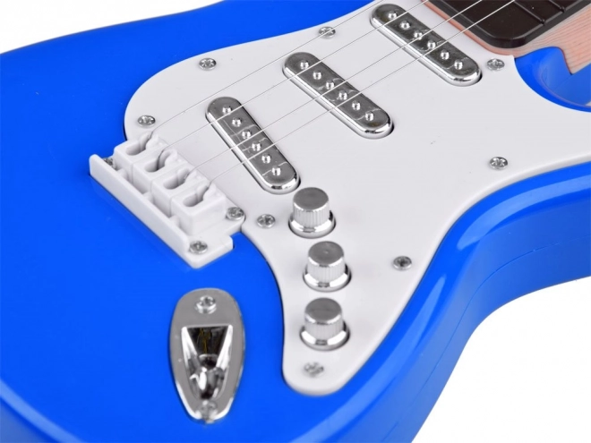 Elektryczna gitara dla dzieci - rockowy dźwięk – Niebieska