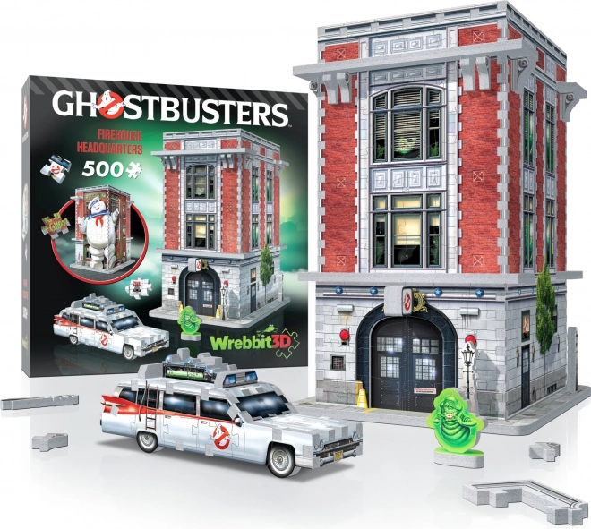 WREBBIT 3D puzzle Ghostbusters: Remiza strażaków Pogromców Duchów 500 elementów