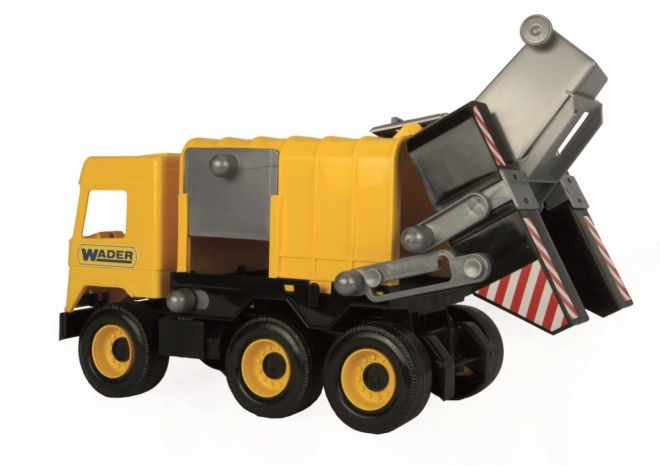 Żółty śmieciarka 42 cm Middle Truck w pudełku