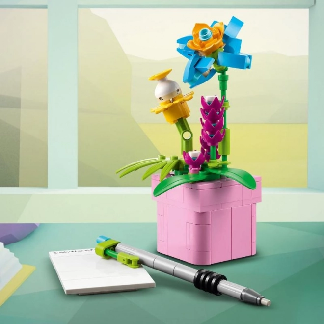 Zestaw konstrukcyjny dla dzieci - Maszyna do pisania z kwiatami LEGO Creator 3w1