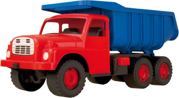 Tatra 148 plastikowa ciężarówka 72 cm – pomarańczowa – Niebiesko-czerwona