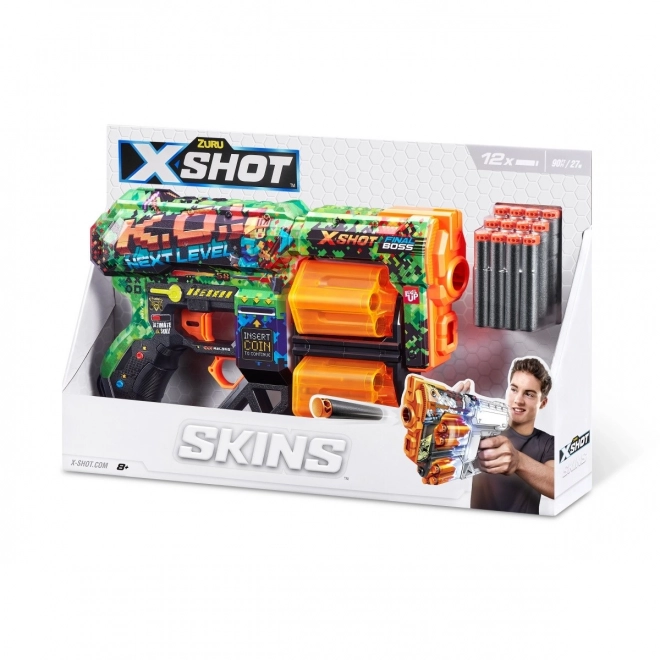 Pistolet wystrzałowy X-Shot Skins Dread z 12 strzałkami, wersja B