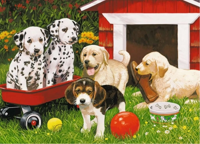 Puzzle Ravensburger Impreza Szczeniąt 60 elementów