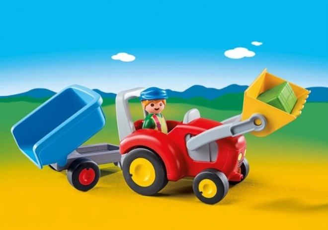 PLAYMOBIL® 1.2.3 6964 Traktor z przyczepą